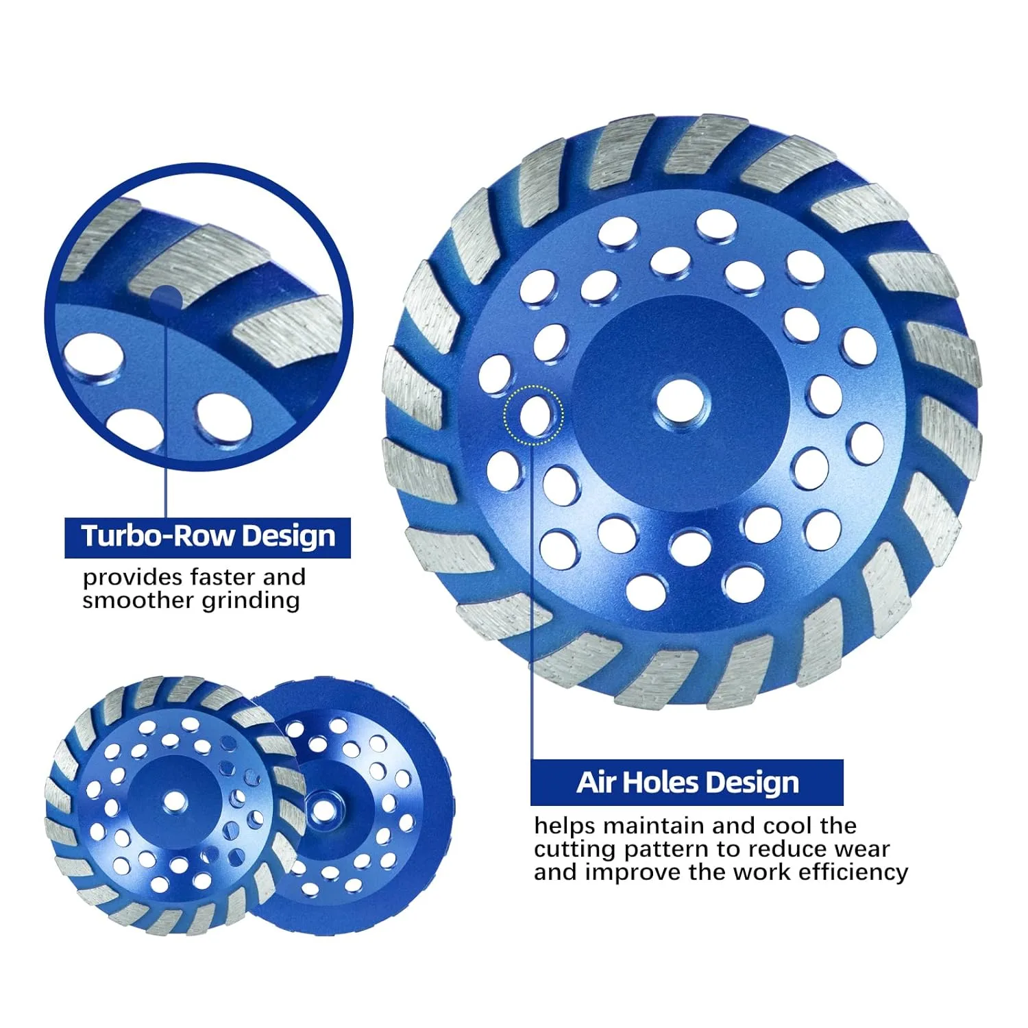 SALI Concrete Grinding Diamond Segments – Multi-Size Option