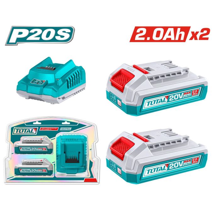 TOTAL TFBCPK1222 P20S Battery & Charger Kit