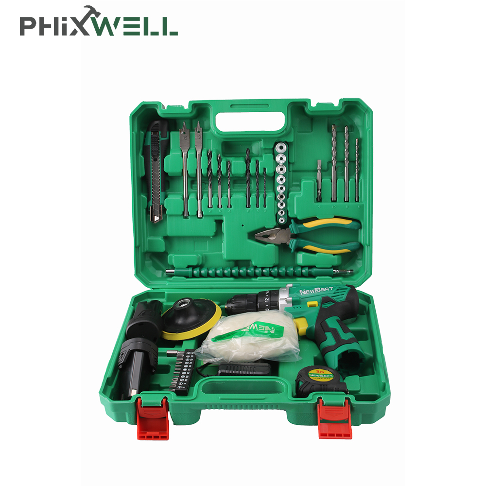 Newbeat 21V Cordless Drill Driver Set (Battery Power Hand Tool Kit)